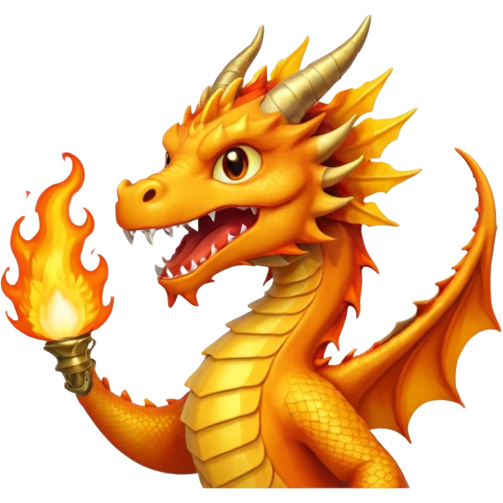Slick dragon mixed cananoli dragon =yellow color:col <biner fire birsting mouth /ring tips Z realistic ‘’.”.3.0e% emoji
