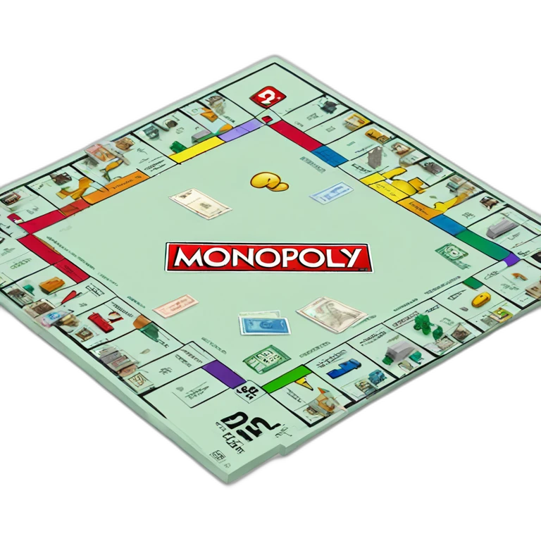 Monopoly board game emoji