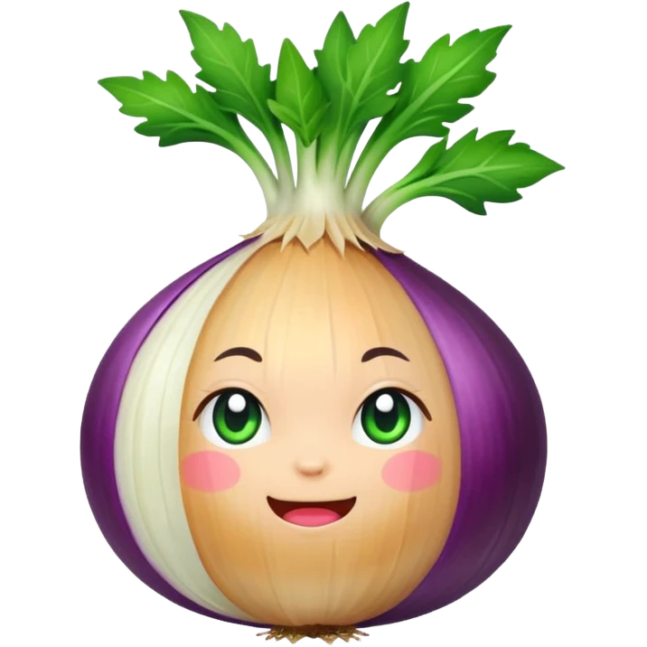 an onion chibi emoji