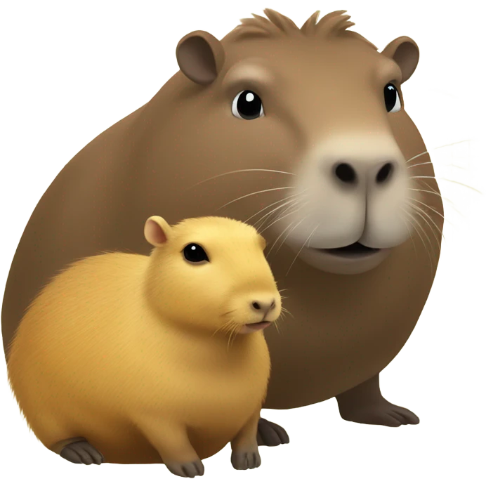 capybara with duckling on head emoji