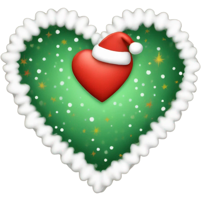 Christmas heart emoji