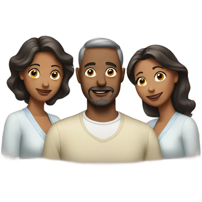 man with two wives emoji
