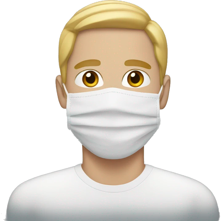 white man with beauty face mask emoji