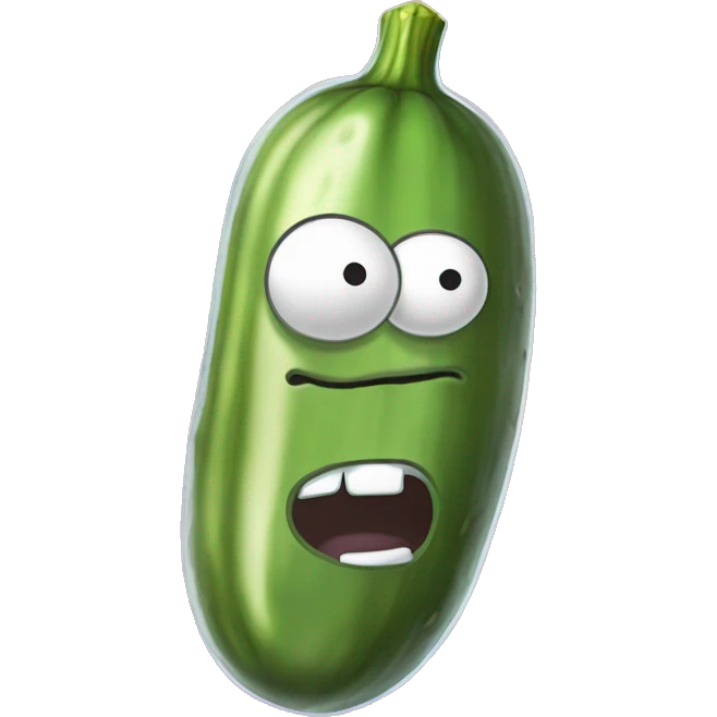 pickle rick from rick and morty but is an eggplant emoji
