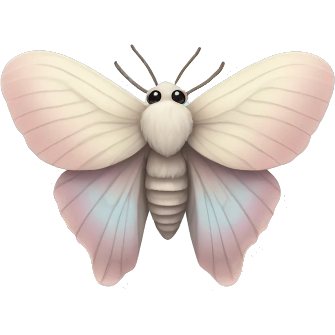Pastel moth emoji