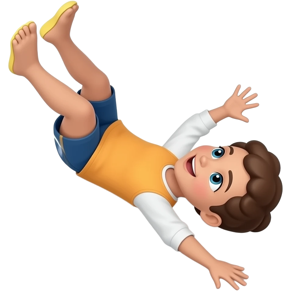 brown woman falling emoji