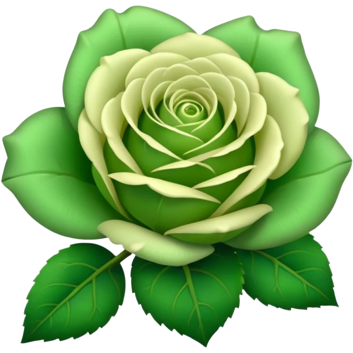 Green Rose emoji