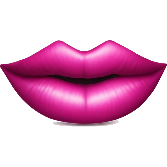 pink lipstick mark emoji