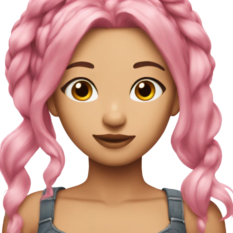Pink hair Giselle Aespa  emoji