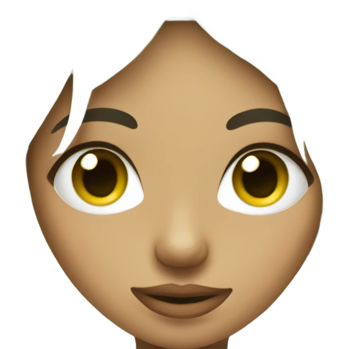 A girl with cucumber hiding the eyes and green wet hair emoji