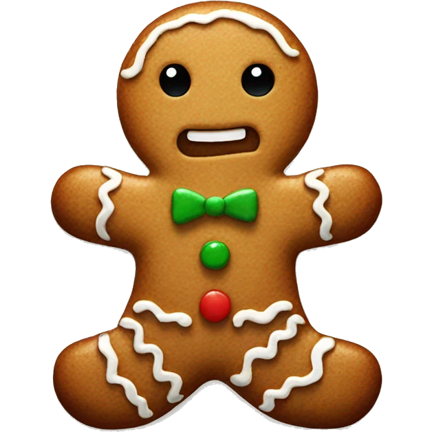 Gingerbread man emoji