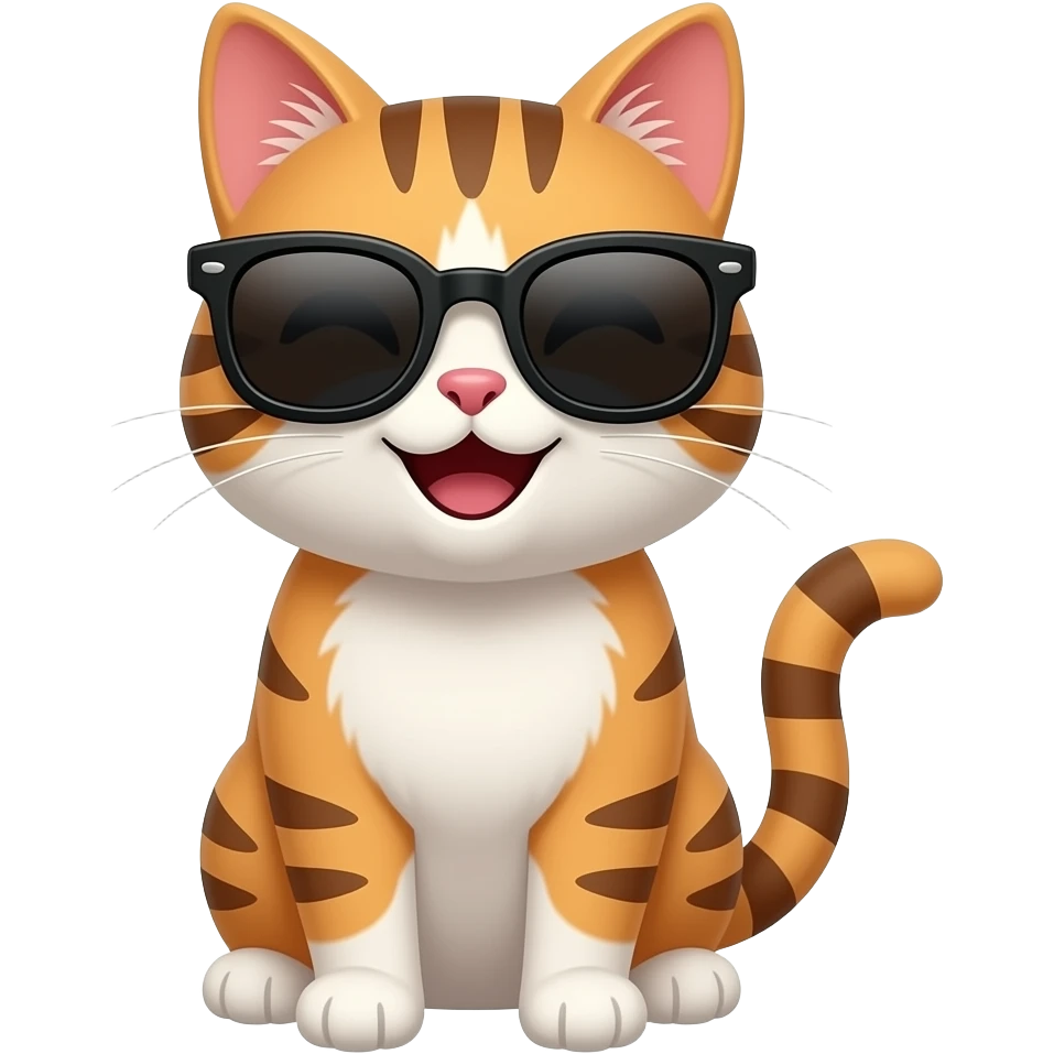 ‘happy cat with sunglasses’ 😺🕶️ emoji