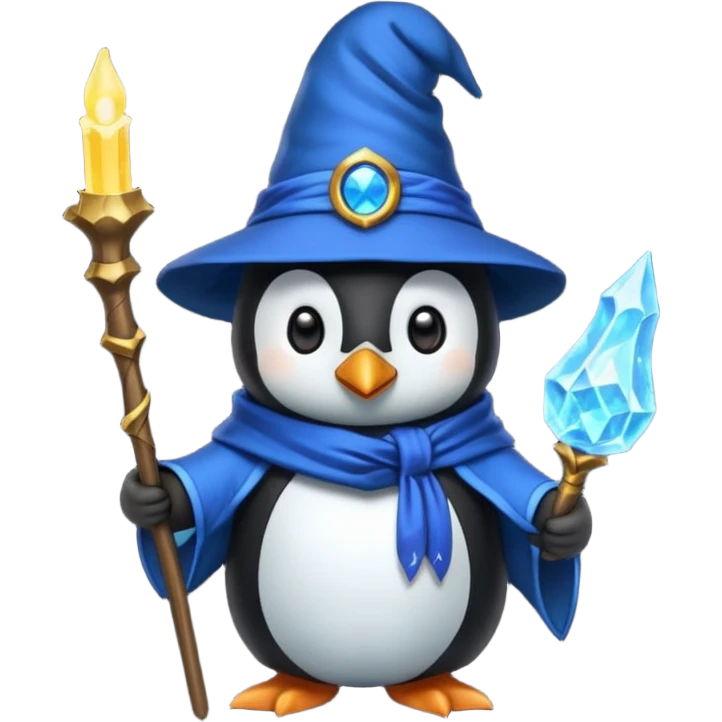 Penguin Wizard emoji