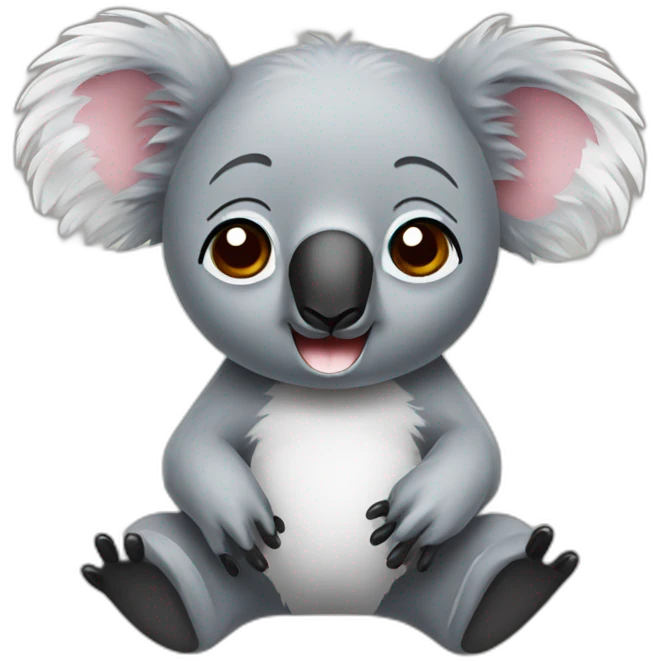 koala with covid emoji