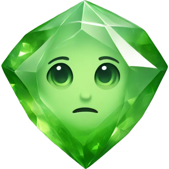 Peridot crystal  emoji