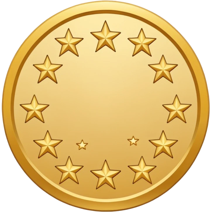 Can u make a emoji with 15 stars in a circle no face no nothin just lines and nothing in the middle and the stars have nothing it in too emoji