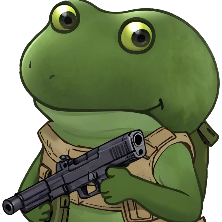 holding a gun emoji