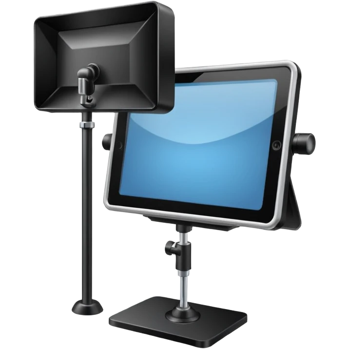 screen with a prompter emoji