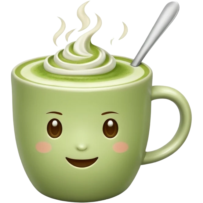 Matcha latte emoji