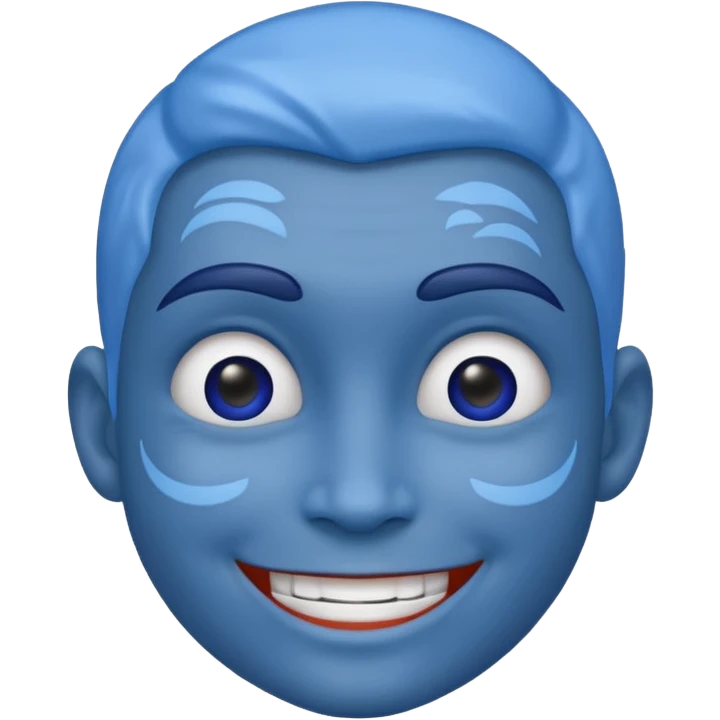 Blue Face  emoji