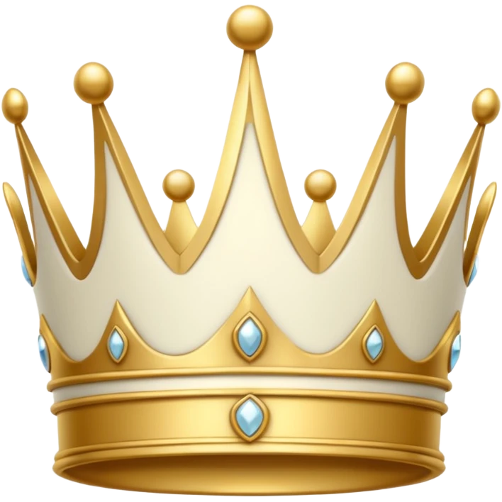 white crown emoji