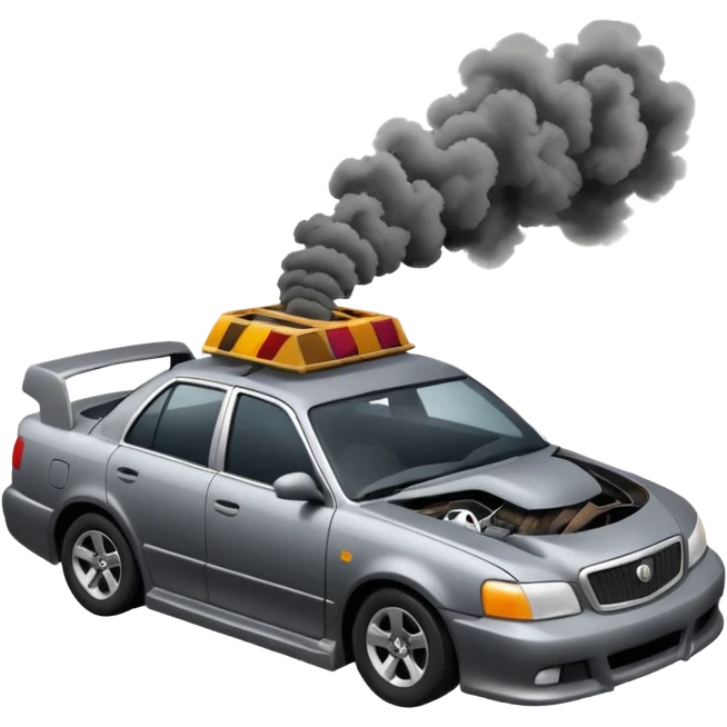 car crash emoji
