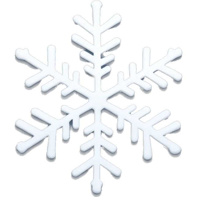 white snowflake  emoji