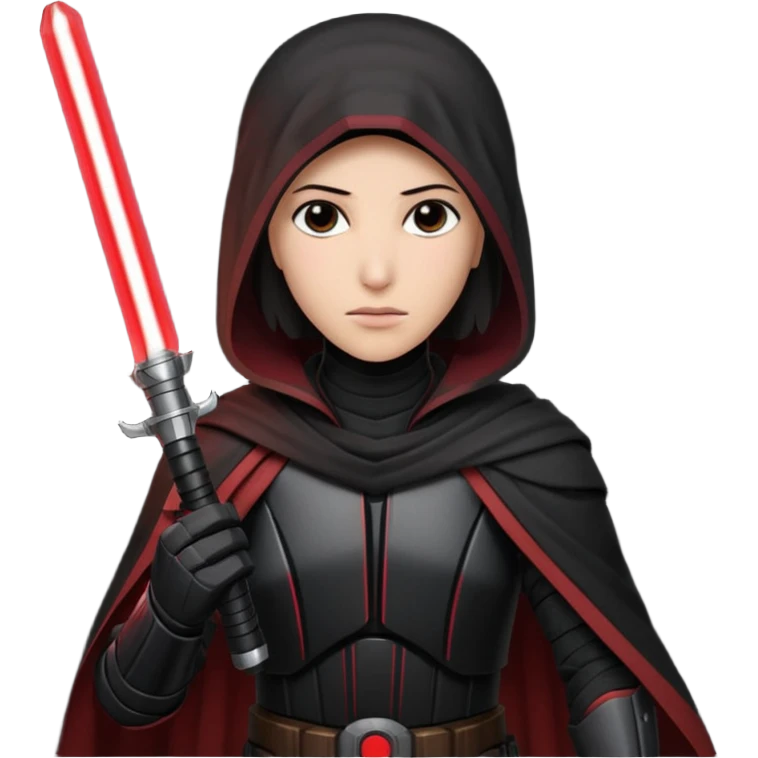 Darth Revan holding red lightsaber emoji