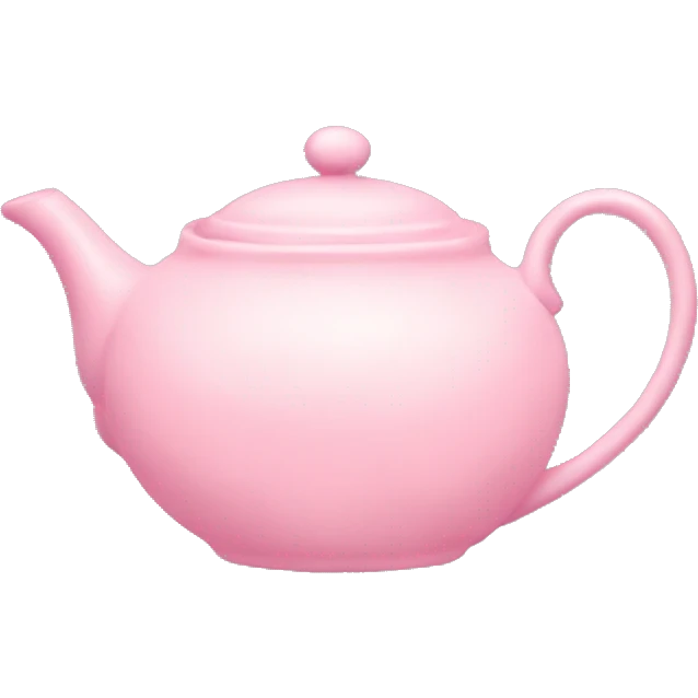 pastel pink teapot emoji