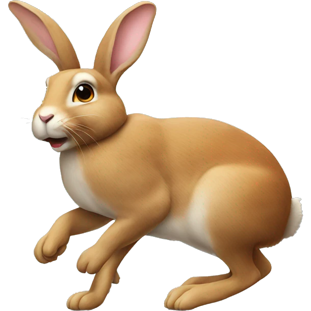 rabbit two legs emoji
