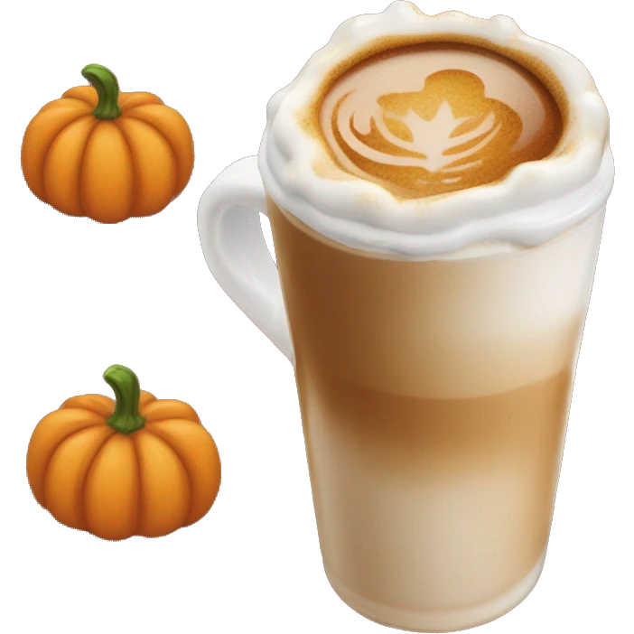 Pumpkin spice latte syrup emoji