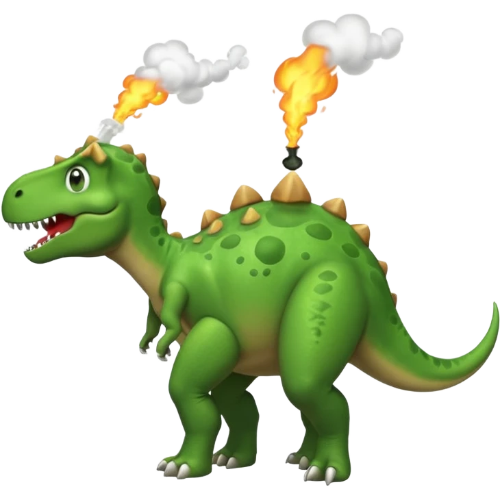 Dino farting from his butt emoji