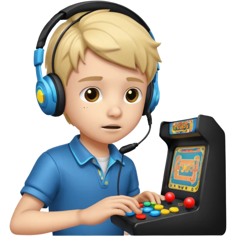 Retro Arcade Kid emoji