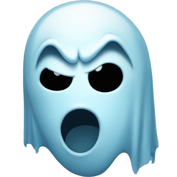 ghost face with bloo emoji