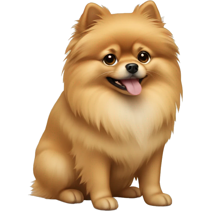 Beige Pomeranian emoji