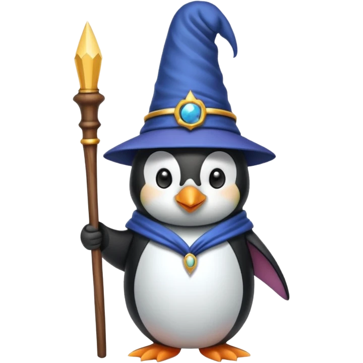 Penguin Wizard emoji