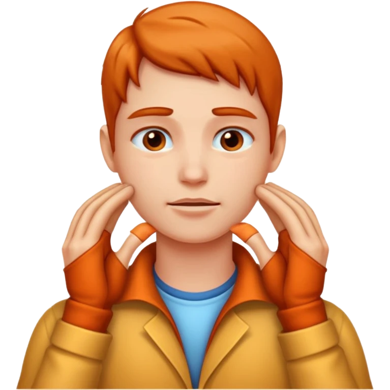 hands on neck emoji