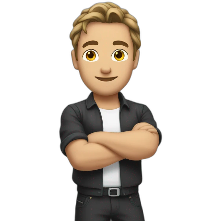 Franck zane doing his iconic pose  emoji