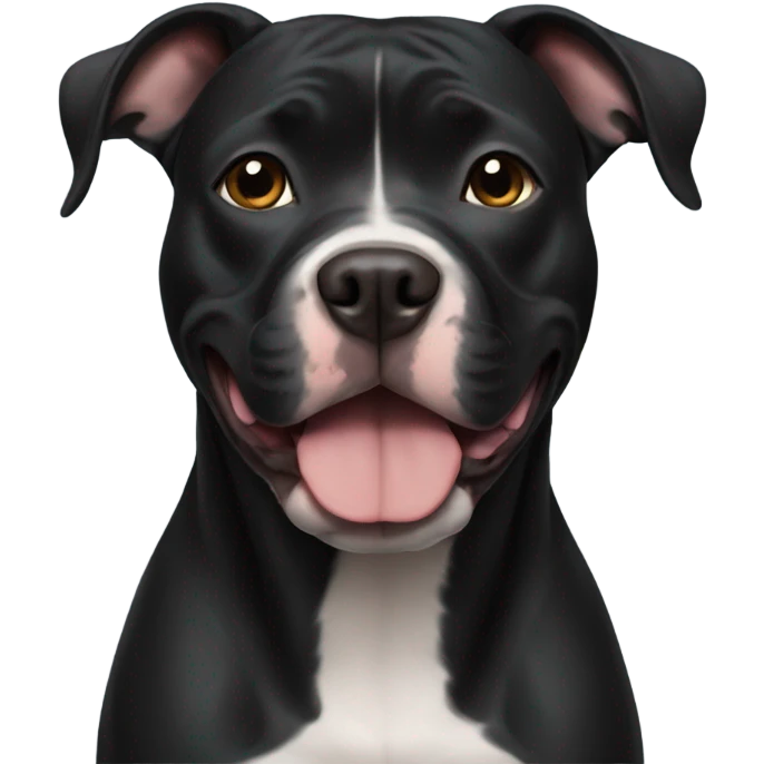 Black pitbull emoji
