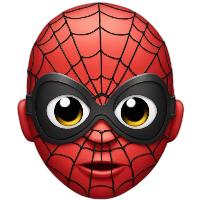Baby Spiderman with mask emoji