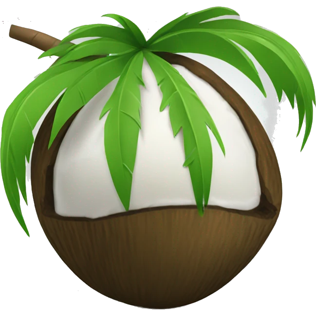 green coconut emoji