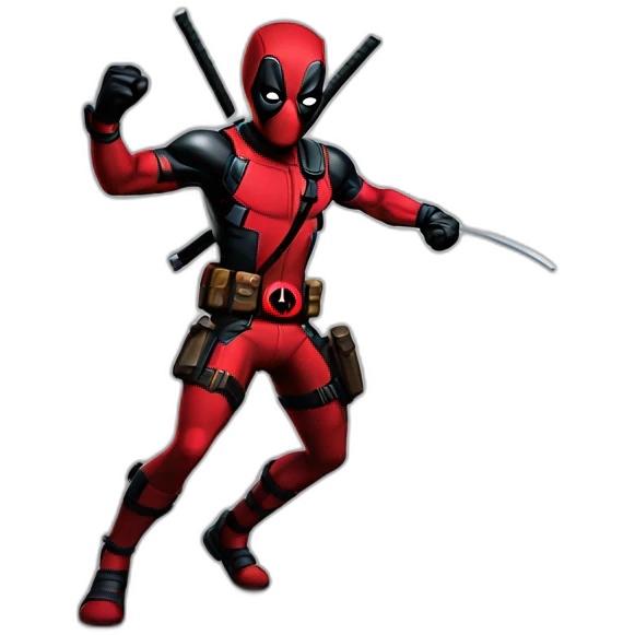 Deadpool full body dance emoji