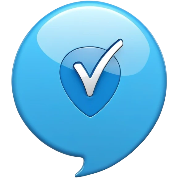 blue verification tick emoji