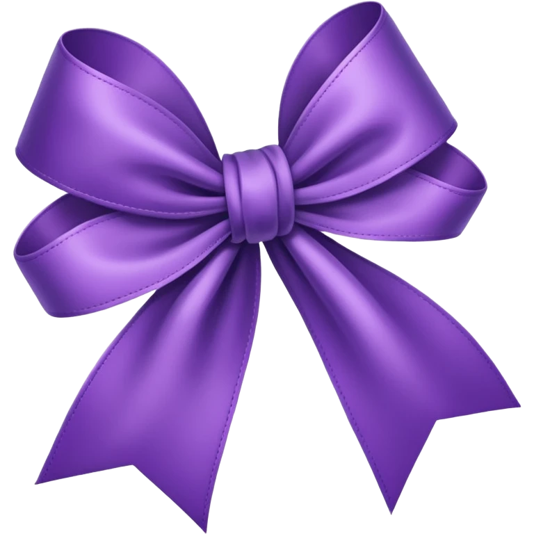 purple ribbon  emoji