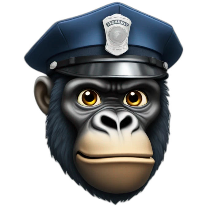 Police gorilla emoji