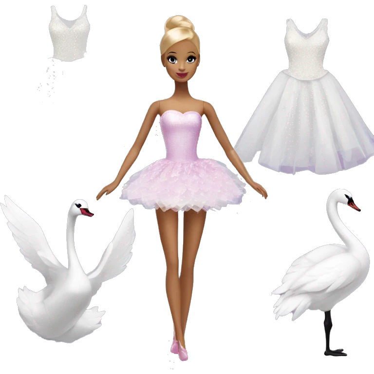 Barbie Swan Lake dress emoji