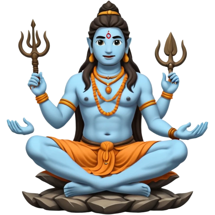 Lord shiva sitting on kailash emoji