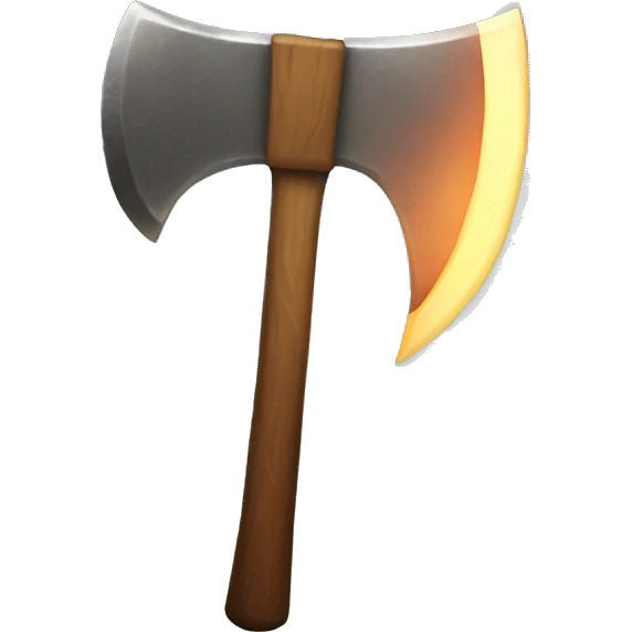 glowing Great axe emoji