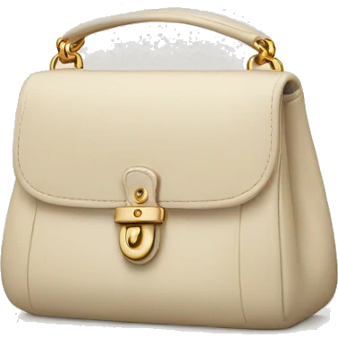Cream coach bag emoji