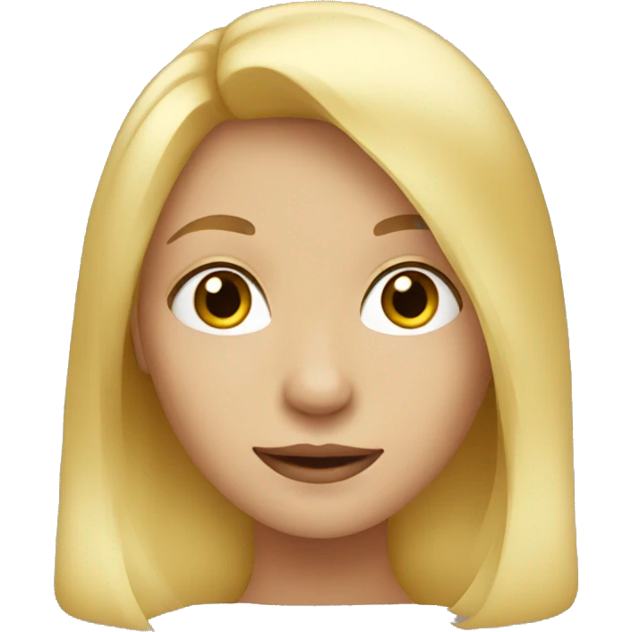 Blonde girl emoji